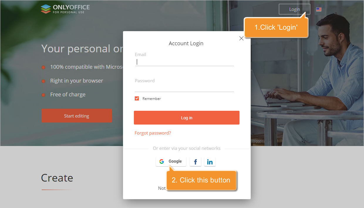 How ONLYOFFICE handles Google user data