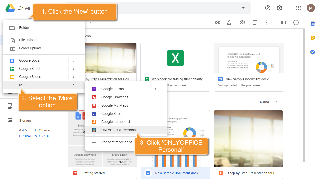 How ONLYOFFICE handles Google user data