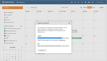 Kalender exportieren