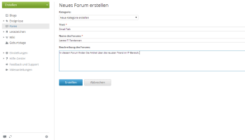 Forumsdiskussion führen
