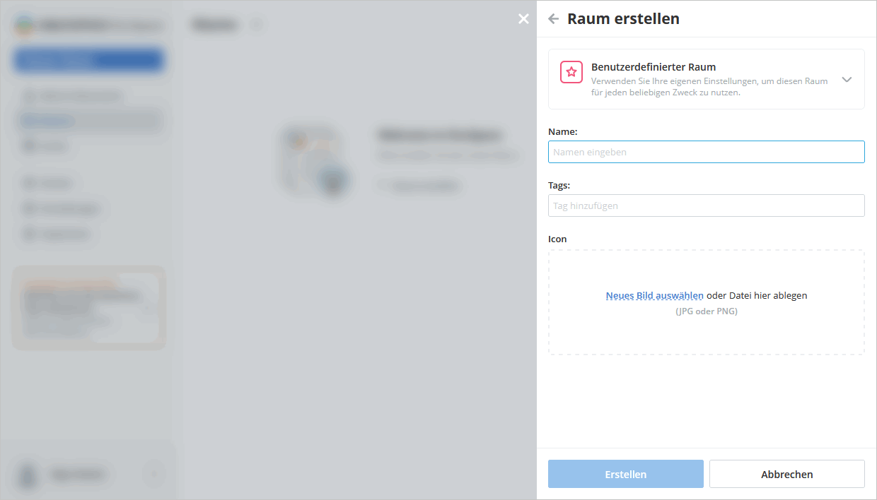 Räume erstellen
