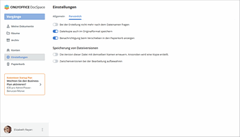 Room-Manager-Einstellungen