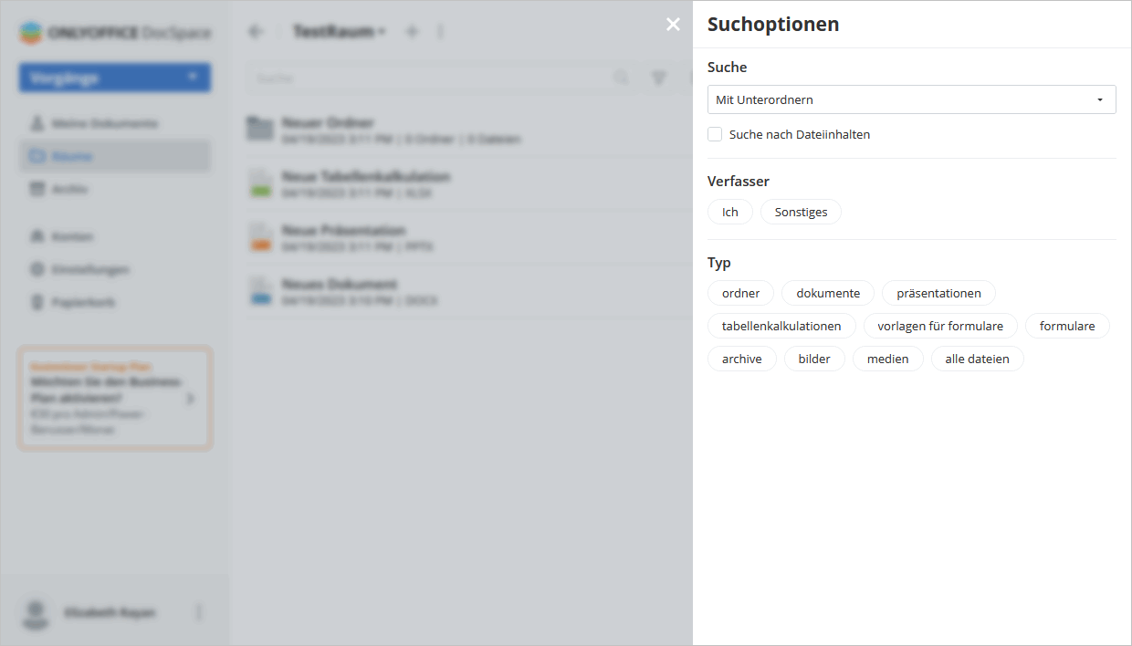 Daten filtern
