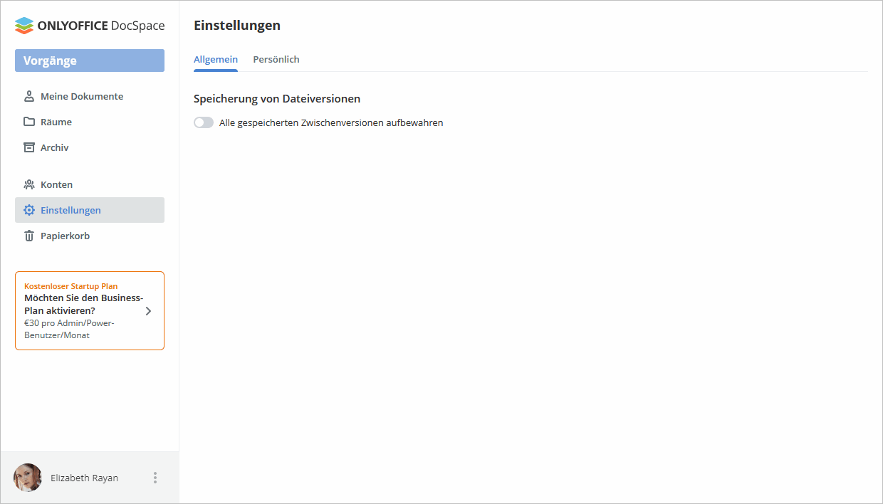 Room-Manager-Einstellungen