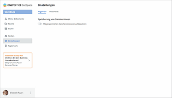 Room-Manager-Einstellungen