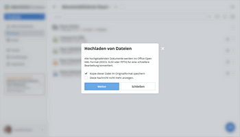 Dateien hochladen