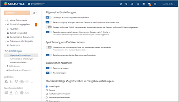 Moduleinstellungen ändern