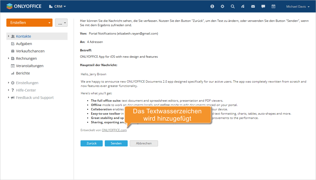 Wie organisiert man einen Massenversand? Schritt 5