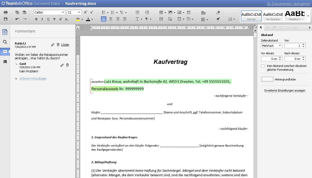 Wie bearbeiten Sie ein Online-Dokument gemeinsam? Schritt 5