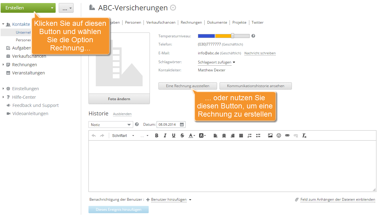 How to create invoices for your clients? Step 3