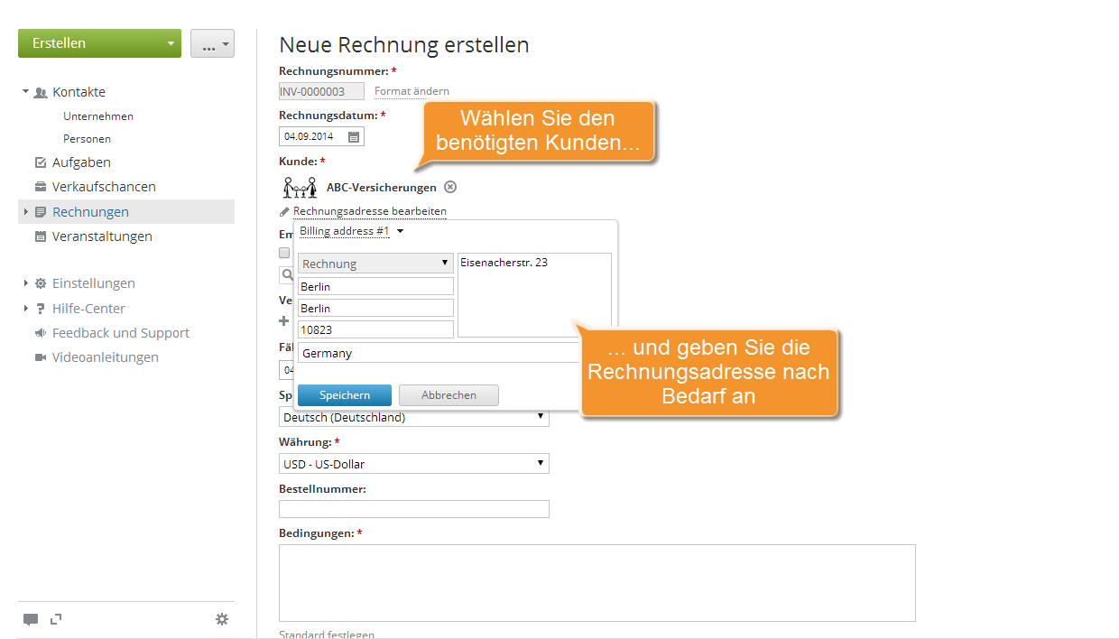 How to create invoices for your clients? Step 4