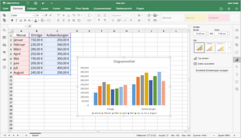 Wie kann man ein Diagramm in Excel erstellen? Schritt  2