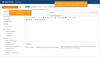 Wie kann man E-Mail Vorlagen erstellen? Schritt 4