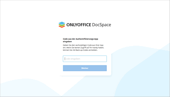 Zwei-Faktor-Authentifizierung in DocSpace verwenden