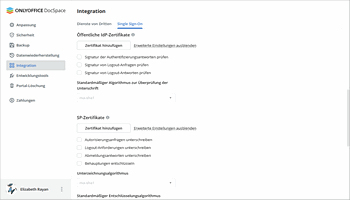 Single Sign-On in DocSpace aktivieren