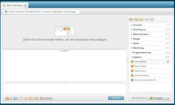 Wie eröffnet man einen Chat-Raum im Chat-Modul? Schritt 2