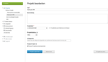 Wie schränkt man den Zugriff auf ein Projekt ein? Schritt 3