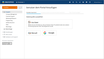 Wie fügt man Benutzer anhand der Kontaktdaten aus einer CSV-Datei hinzu? Schritt 3