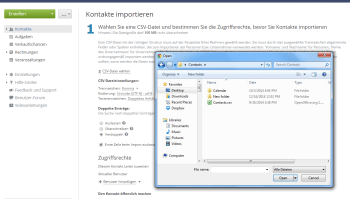 Wie fügt man die Kontakte ins CRM-System massenweise hinzu? Schritt 3