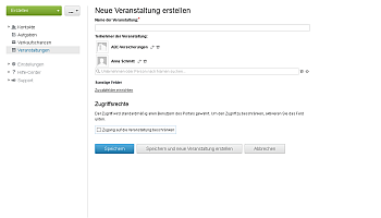 Wie organisiert und verfolgt man eine gemeinsame Veranstaltung? Schritt 2