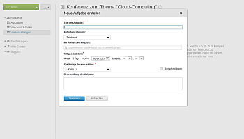 Wie organisiert und verfolgt man eine gemeinsame Veranstaltung? Schritt 3