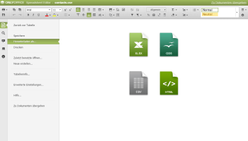 Wie exportieren Sie Ihre CRM-Kundendatenbank und bearbeiten Sie diese mit Spreadsheet Editor? Schritt 4