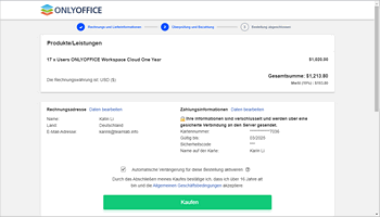 How to pay for your portal? Step 4