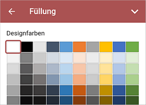 Folienhintergrund - Einstellungen