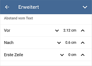 Absatz - Zeilenabstand - Einstellungen