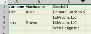 Gesamtes Tabellenblatt auswählen