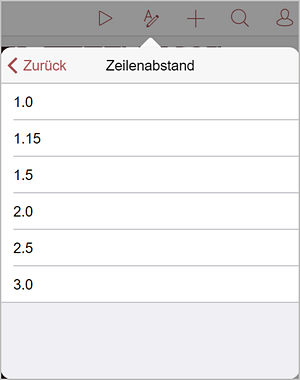 Absatz-Zeilenabstand anpassen