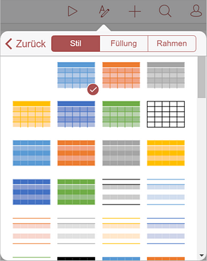 Formatoptionen