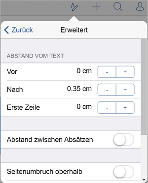 Absatz - Zeilenabstand - Einstellungen