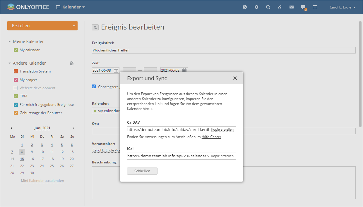Exporting Calendar - Mozilla Thunderbird