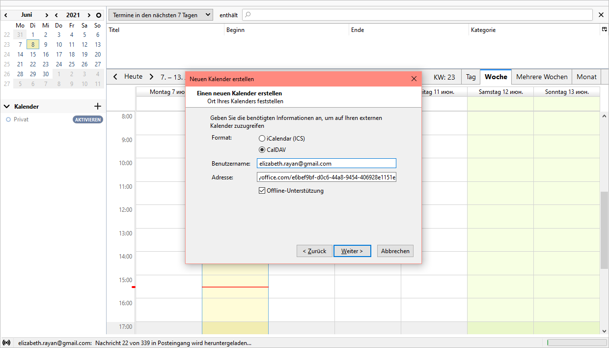Exporting Calendar - Mozilla Thunderbird