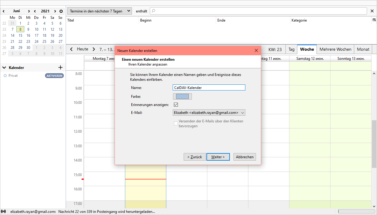 Exporting Calendar - Mozilla Thunderbird