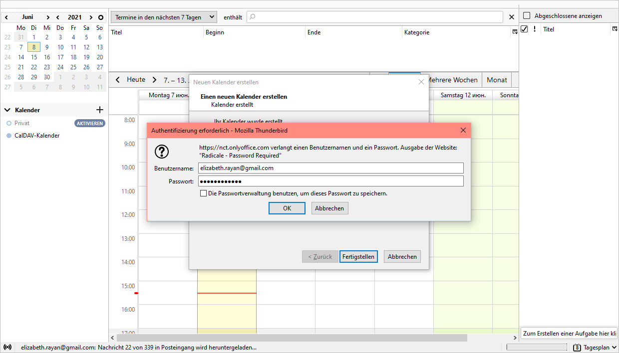 Exporting Calendar - Mozilla Thunderbird
