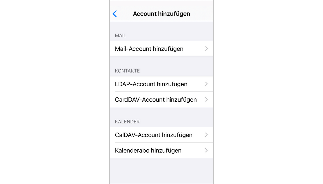 Kalender exportieren - iOS-Gerät
