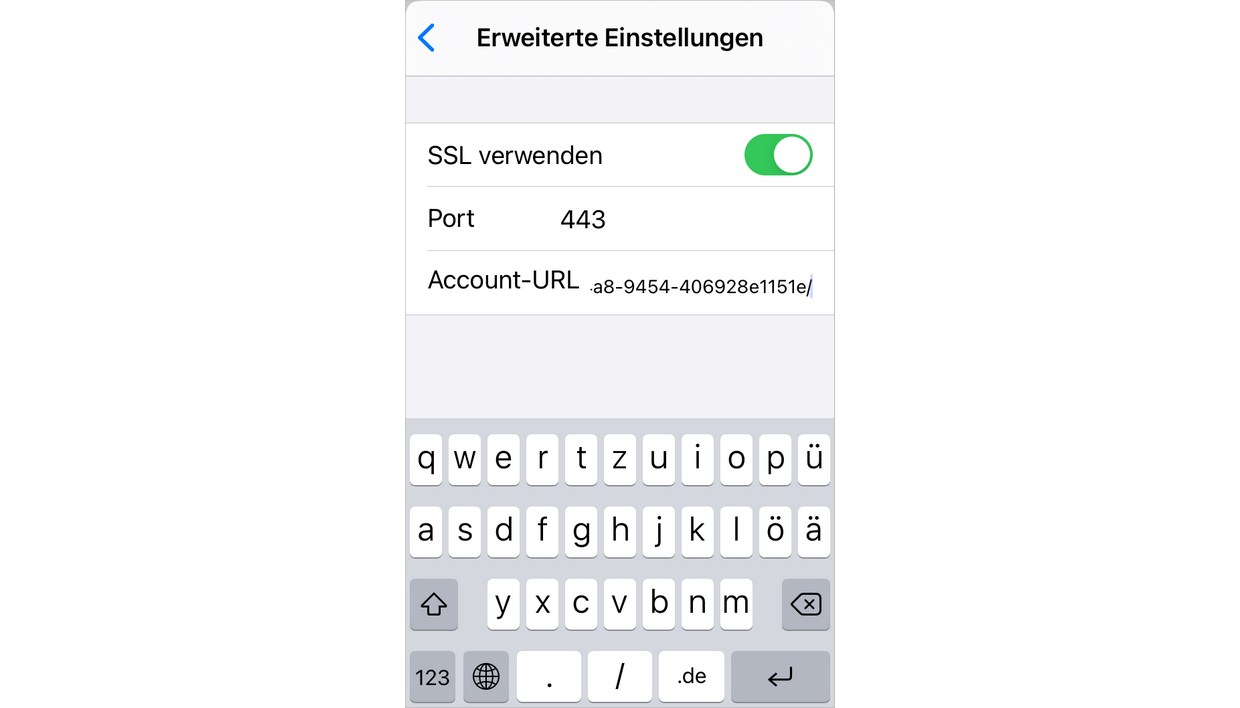 Kalender exportieren - iOS-Gerät