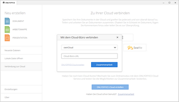 Fenster Mit Cloud-Office verbinden