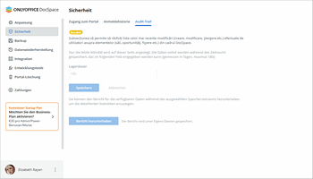 Audit-Trail-Daten empfangen