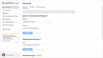 Customizing DocSpace