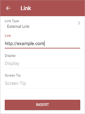 External Hyperlink