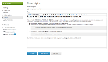Usar Wiki