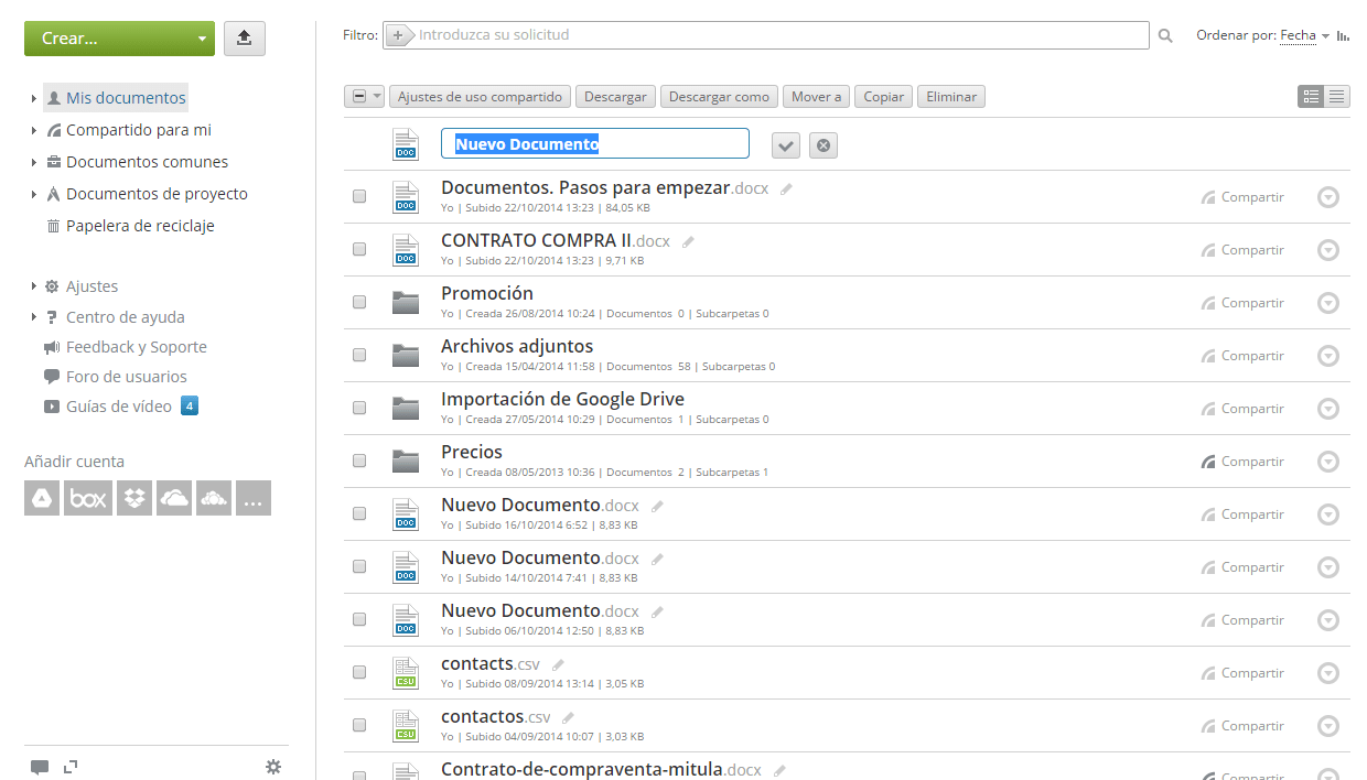 Crear nuevo archivo