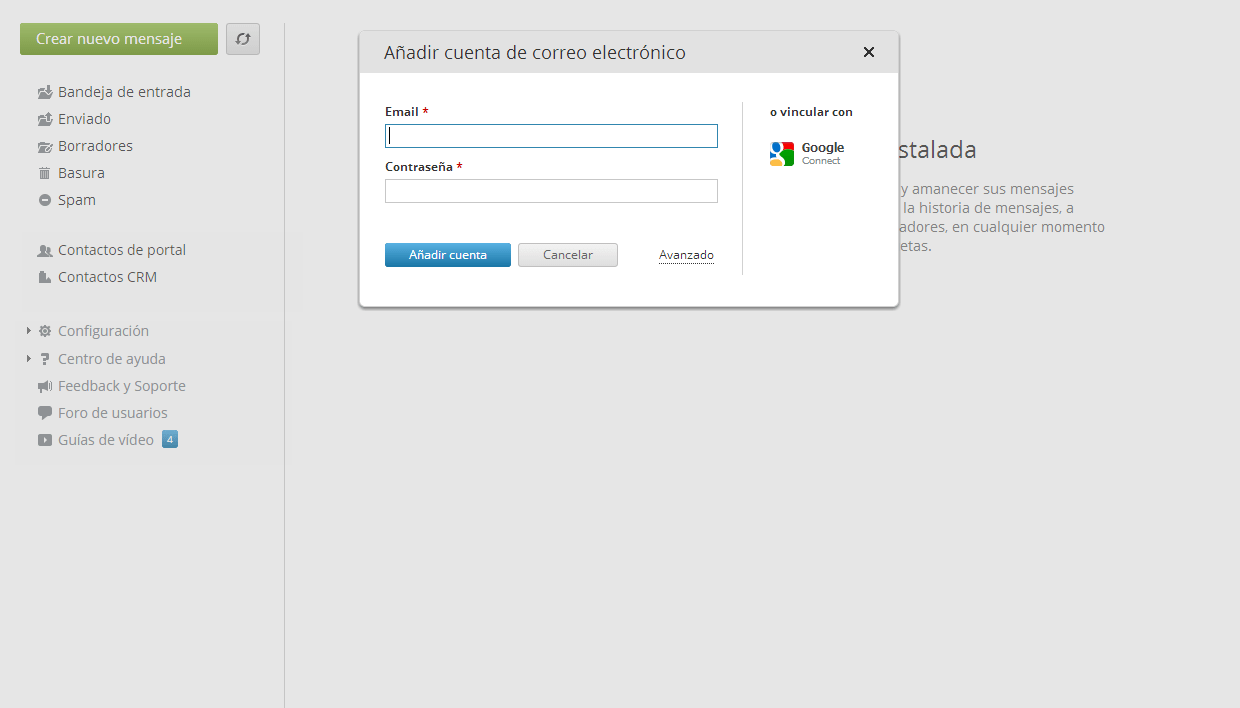 Crear cuenta