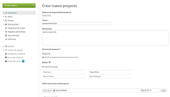 Crear un proyecto nuevo