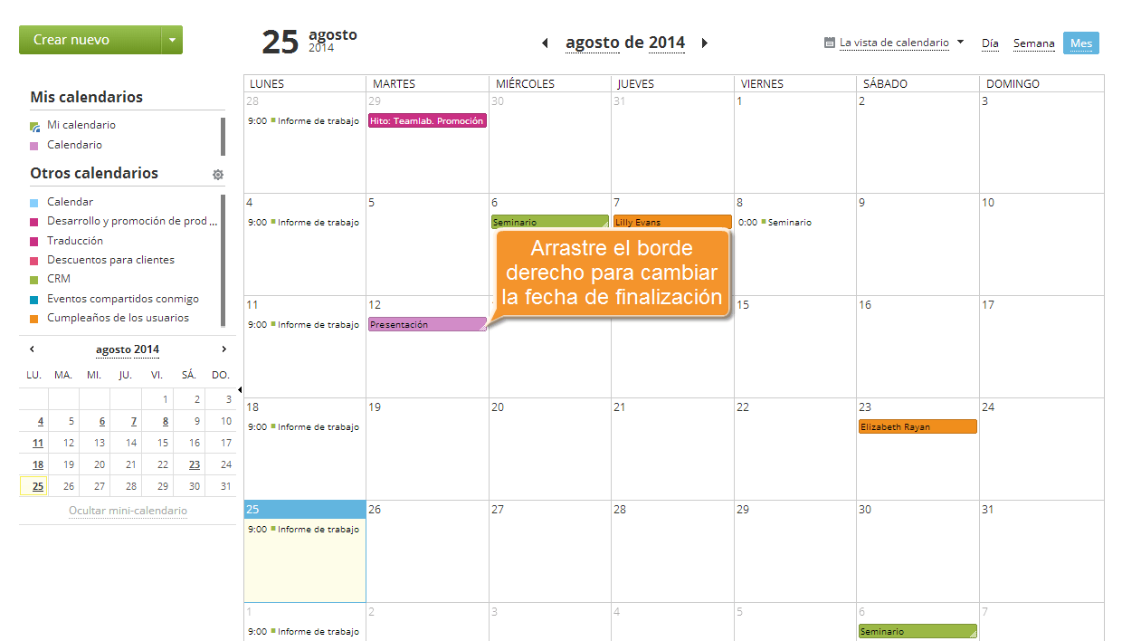 ¿Cómo crear el evento de todo el día? Step 4