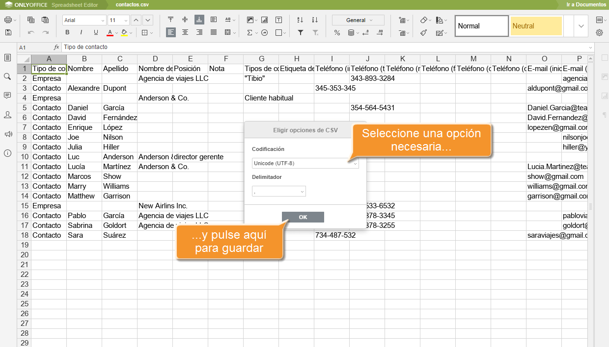 ¿Cómo crear un archivo CSV? Step 4