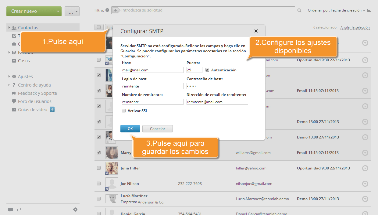 ¿Cómo enviar un correo masivo? Step 3
